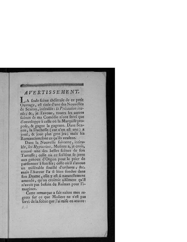 Gageure imprévue (La), comédie en prose et en un acte Gageure imprévue (La), comédie en prose et en un acte