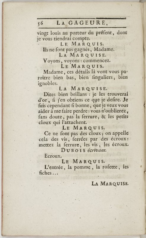 Gageure imprévue (La), comédie en prose et en un acte… par M. Sedaine. [Paris, les Comédiens français, 27 mai 1768]