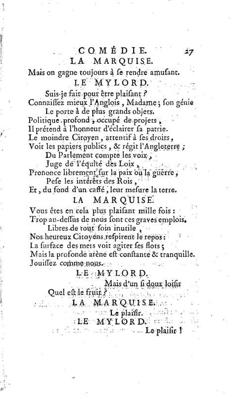 Anglais à Bordeaux (L'), comédie en un acte et en vers libres, par M. Favart… [Par les Comédiens françois ordinaires du Roi, 14 mars 1763]