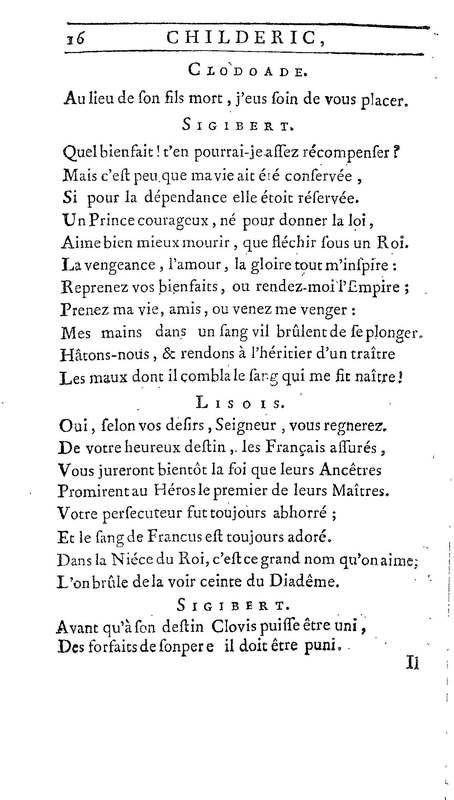 Childéric, tragédie…