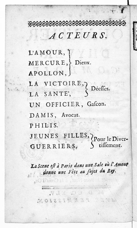 Quartier d'hyver (Le), comédie en un acte et en vers, représentée pour la première fois par les Comédiens françois ordinaires du Roi, le 4 décembre 1744 Quartier d'hyver (Le), comédie en un acte et en vers, représentée pour la première fois par les Comédiens françois ordinaires du Roi, le 4 décembre 1744