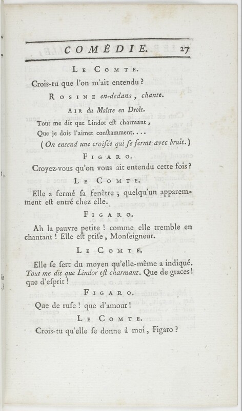 Barbier de Séville, ou La précaution inutile (Le), comédie en quatre actes