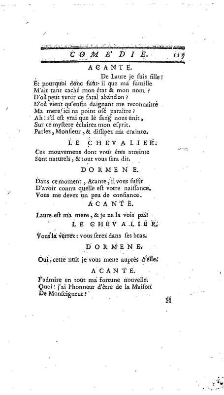 Droit du Seigneur (Le),comédie en vers par M. de Voltaire. Représentée pour la première fois, sous le titre de L'Écueil du sage, par les Comédiens françois ordinaires du Roi, le 18 janvier 1762,