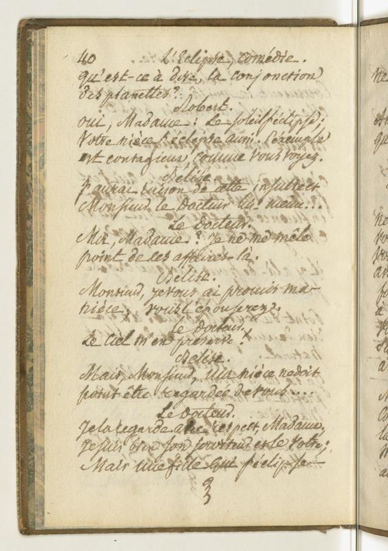 Éclipse (L’), comédie en un acte et en prose Éclipse (L’), comédie en un acte et en prose