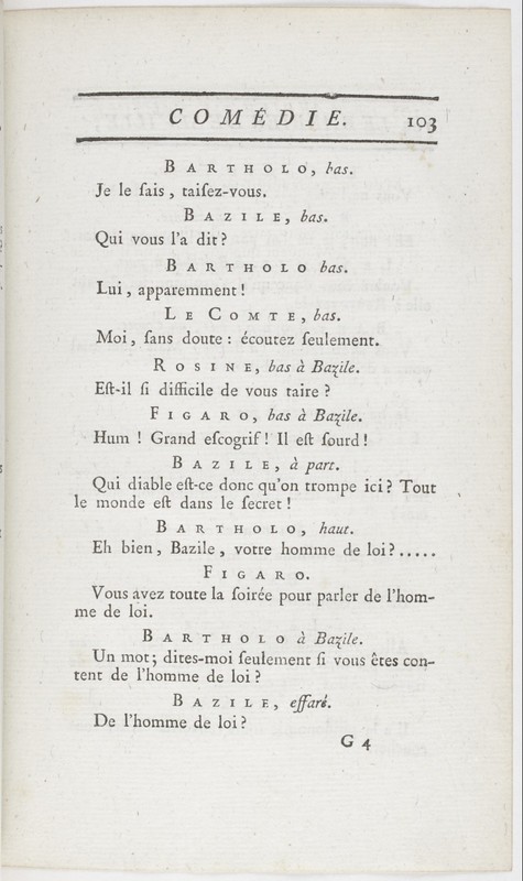 Barbier de Séville, ou la Précaution inutile (Le), comédie en quatre actes ; par M. de Beaumarchais ; représentée & tombée sur le théâtre de la Comédie Françoise aux Tuileries, le 23 de février 1775 Barbier de Séville, ou la Précaution inutile (Le), comédie en quatre actes ; par M. de Beaumarchais ; représentée & tombée sur le théâtre de la Comédie Françoise aux Tuileries, le 23 de février 1775