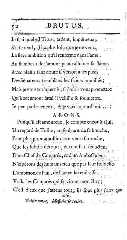 Brutus de M. de Voltaire (Le), avec un Discours sur la tragédie Brutus de M. de Voltaire (Le), avec un Discours sur la tragédie