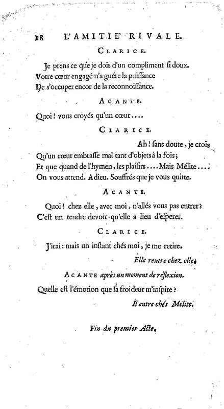 Amitié rivale (L'), comédie en vers et en cinq actes, par M. Fagan… Amitié rivale (L'), comédie en vers et en cinq actes, par M. Fagan…