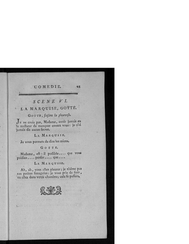 Gageure imprévue (La), comédie en prose et en un acte Gageure imprévue (La), comédie en prose et en un acte