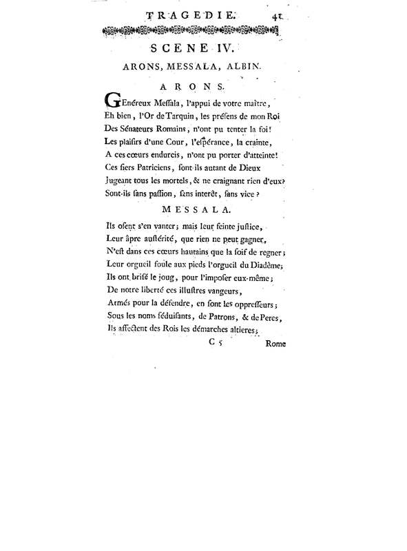 Brutus de M. de Voltaire (Le), avec un Discours sur la tragédie Brutus de M. de Voltaire (Le), avec un Discours sur la tragédie