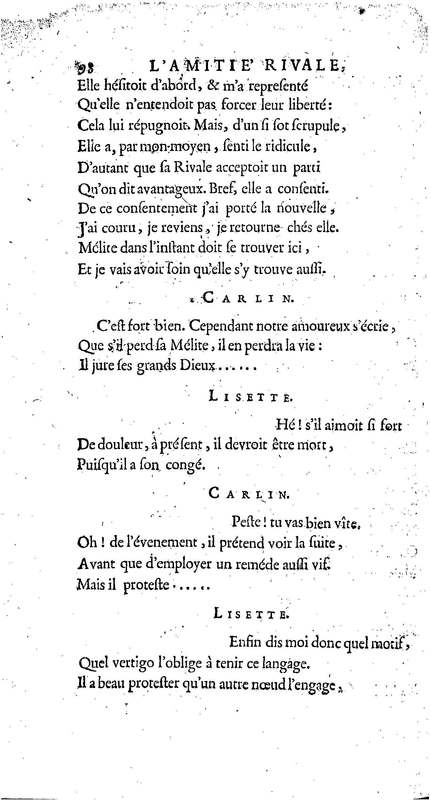 Amitié rivale (L'), comédie en vers et en cinq actes, par M. Fagan… Amitié rivale (L'), comédie en vers et en cinq actes, par M. Fagan…