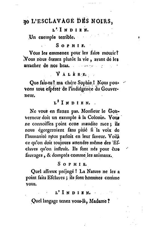 Esclavage des noirs, ou l'Heureux Naufrage (L'), drame en trois actes, en prose Esclavage des noirs, ou l'Heureux Naufrage (L'), drame en trois actes, en prose