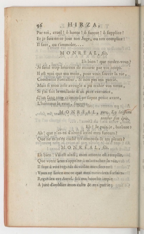 Hirza, tragédie, par M. de Sauvigny… (Comédiens ordinaires du Roi, 27 mai 1767) Hirza, tragédie, par M. de Sauvigny… (Comédiens ordinaires du Roi, 27 mai 1767)
