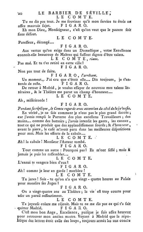 Barbier de Séville, ou la Précaution inutile (Le), comédie en quatre actes, par M. de Beaumarchais, représentée sur le théâtre de la Comédie Française le 23 février 1775 (avec une Lettre modérée sur la chute et la critique du Barbier de Séville) Barbier de Séville, ou la Précaution inutile (Le), comédie en quatre actes, par M. de Beaumarchais, représentée sur le théâtre de la Comédie Française le 23 février 1775 (avec une Lettre modérée sur la chute et la critique du Barbier de Séville)