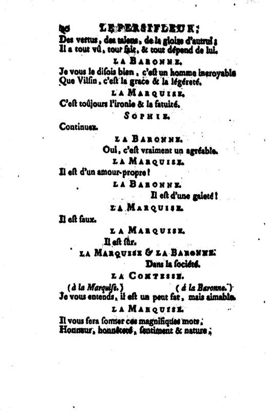 Persifleur (Le), comédie en trois actes et en vers… par M. de Sauvigny Persifleur (Le), comédie en trois actes et en vers… par M. de Sauvigny