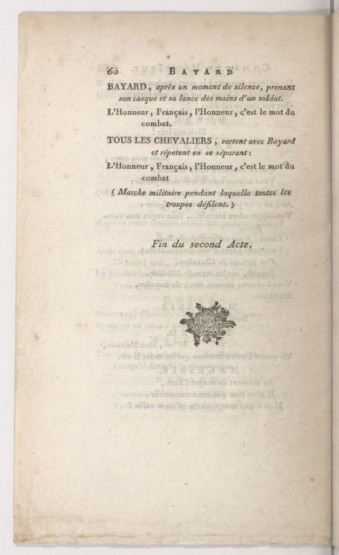 Bayard, ou Le Siège de Mézière, comédie héroïque en trois actes et en vers, mêlée d'intermèdes Bayard, ou Le Siège de Mézière, comédie héroïque en trois actes et en vers, mêlée d'intermèdes