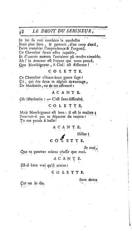 Droit du Seigneur (Le),comédie en vers par M. de Voltaire. Représentée pour la première fois, sous le titre de L'Écueil du sage, par les Comédiens françois ordinaires du Roi, le 18 janvier 1762, Droit du Seigneur (Le),comédie en vers par M. de Voltaire. Représentée pour la première fois, sous le titre de L'Écueil du sage, par les Comédiens françois ordinaires du Roi, le 18 janvier 1762,