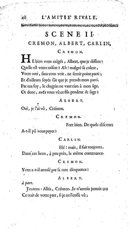 Amitié rivale (L'), comédie en vers et en cinq actes, par M. Fagan…