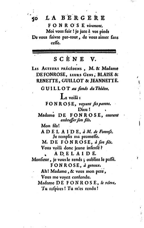 Bergère des Alpes (La), pastorale en trois actes et en vers, mêlée de chants, par M. Marmontel de l'Académie françoise