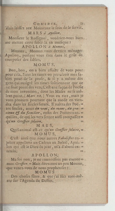Momus fabuliste, ou les Noces de Vulcain, comédie Momus fabuliste, ou les Noces de Vulcain, comédie