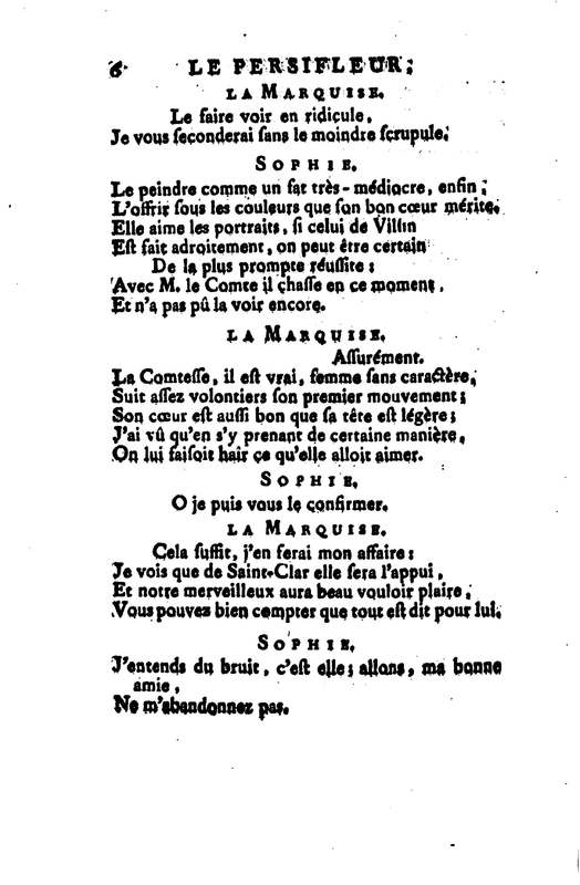 Persifleur (Le), comédie en trois actes et en vers… par M. de Sauvigny Persifleur (Le), comédie en trois actes et en vers… par M. de Sauvigny