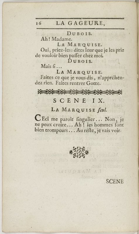 Gageure imprévue (La), comédie en prose et en un acte… par M. Sedaine. [Paris, les Comédiens français, 27 mai 1768]