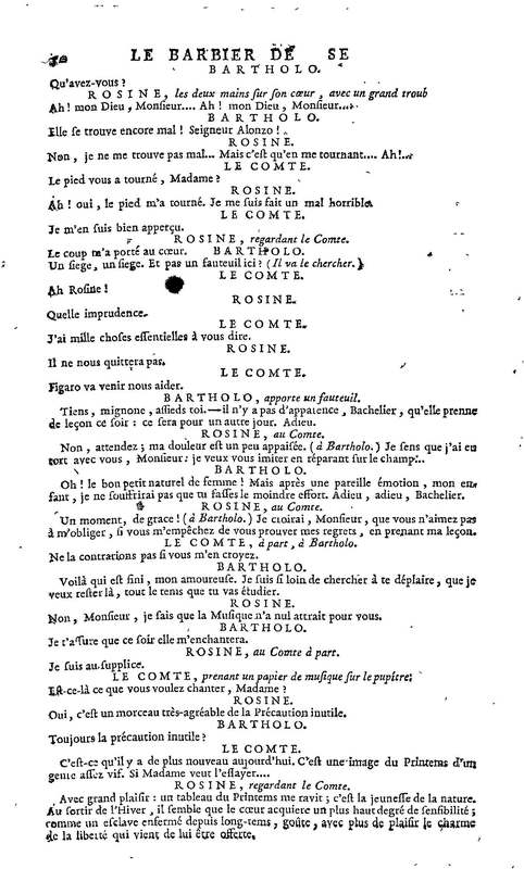 Barbier de Séville, ou la Précaution inutile (Le), comédie en quatre actes, par M. de Beaumarchais, représentée sur le théâtre de la Comédie Française le 23 février 1775 (avec une Lettre modérée sur la chute et la critique du Barbier de Séville) Barbier de Séville, ou la Précaution inutile (Le), comédie en quatre actes, par M. de Beaumarchais, représentée sur le théâtre de la Comédie Française le 23 février 1775 (avec une Lettre modérée sur la chute et la critique du Barbier de Séville)