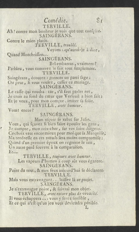 Célibataire (Le), comédie en cinq actes et en vers