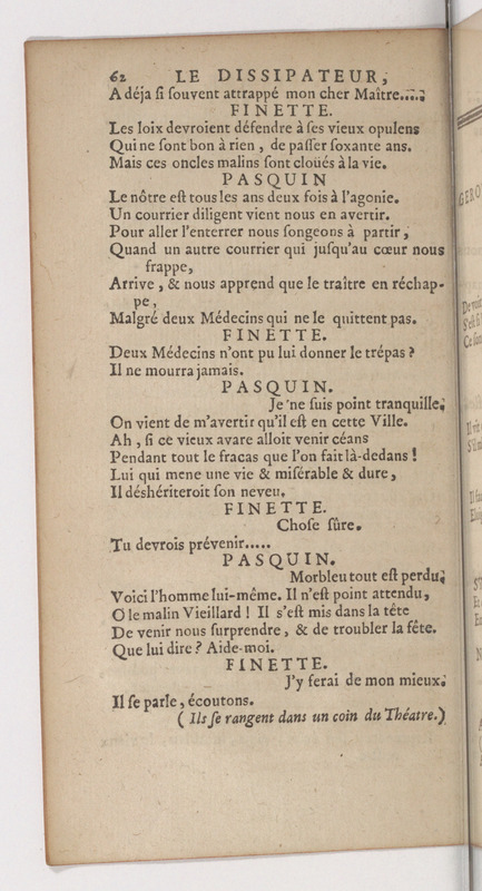 Dissipateur, ou l'Honneste Friponne (Le), comédie Dissipateur, ou l'Honneste Friponne (Le), comédie