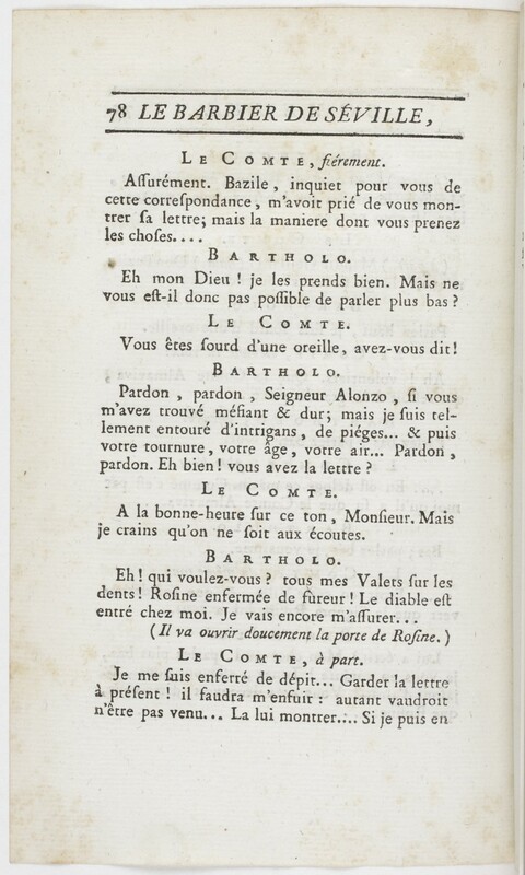 Barbier de Séville, ou La précaution inutile (Le), comédie en quatre actes