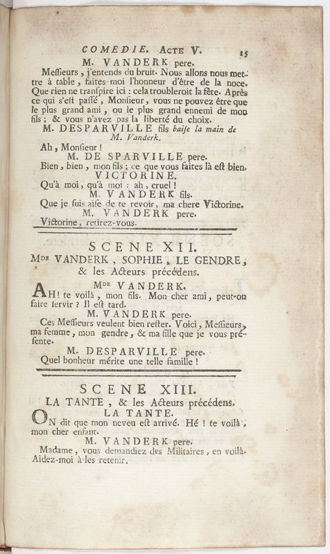 Philosophe sans le savoir (Le), comédie en prose et en cinq actes… par M. Sedaine. [Paris, les Comédiens français, 2 novembre 1765]