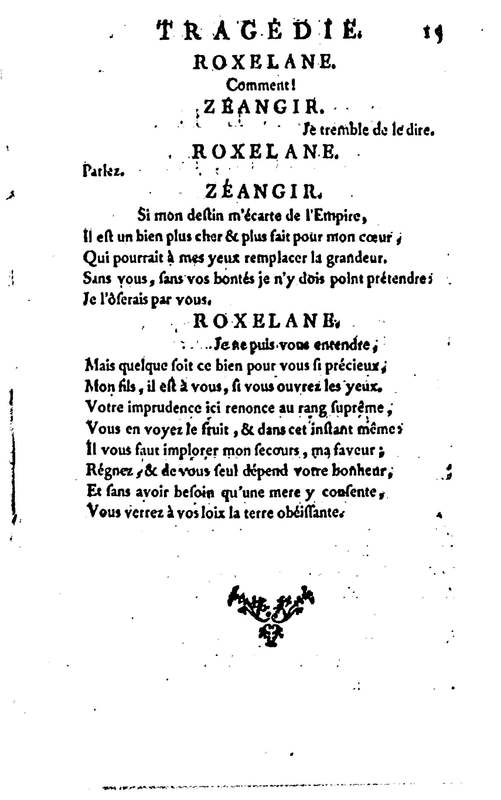 Mustapha et Zéangir, tragédie en cinq actes et en vers, représentée sur le théâtre de Fontainebleau, devant Leurs Majestés, le 1er novembre 1776 Mustapha et Zéangir, tragédie en cinq actes et en vers, représentée sur le théâtre de Fontainebleau, devant Leurs Majestés, le 1er novembre 1776