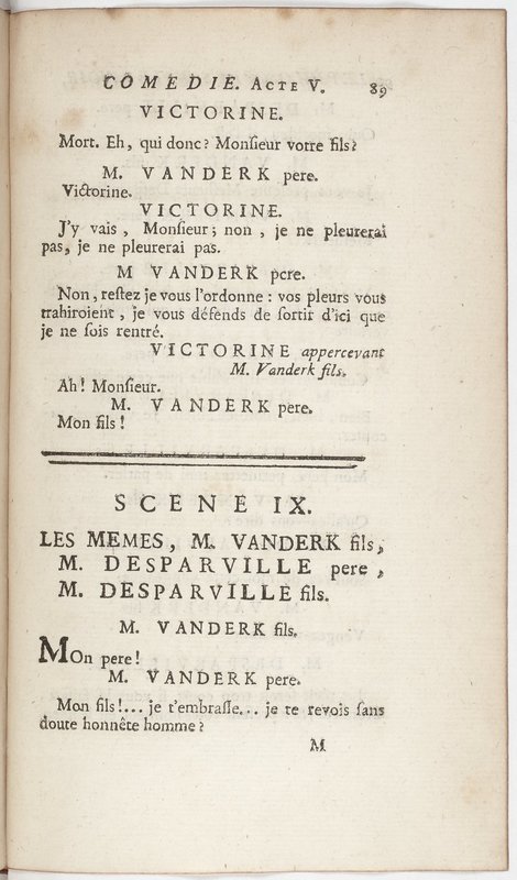 Philosophe sans le savoir (Le), comédie en prose et en cinq actes… par M. Sedaine. [Paris, les Comédiens français, 2 novembre 1765]