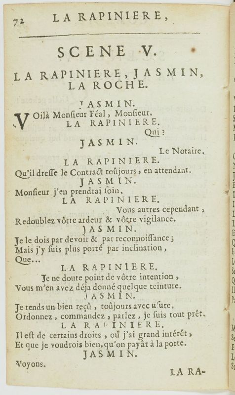 Rapinière, ou l'Intéressé (La), comédie, par M. de Barquebois. Avec les vers retranchés Rapinière, ou l'Intéressé (La), comédie, par M. de Barquebois. Avec les vers retranchés