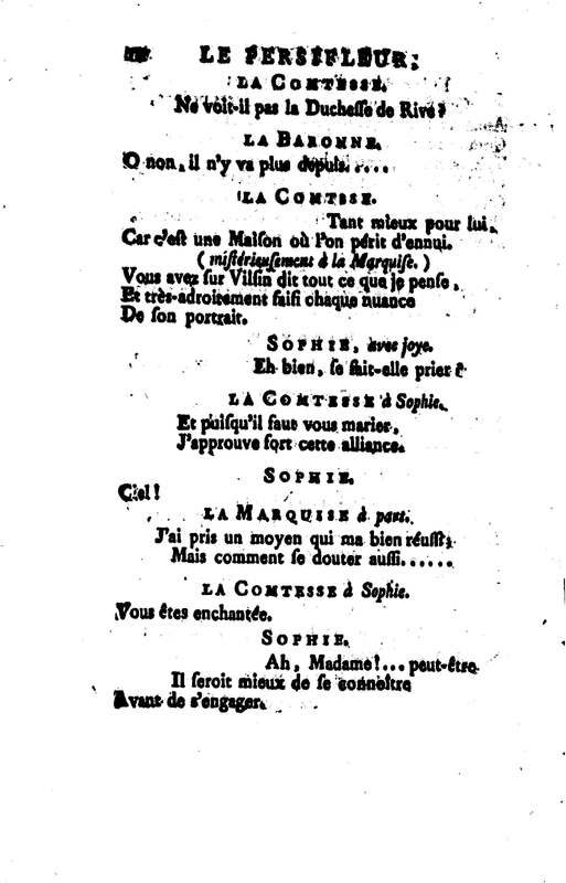 Persifleur (Le), comédie en trois actes et en vers… par M. de Sauvigny Persifleur (Le), comédie en trois actes et en vers… par M. de Sauvigny