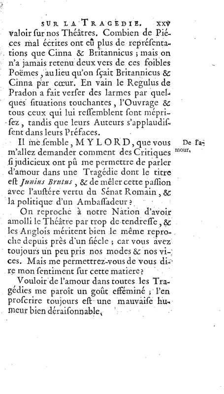 Brutus de M. de Voltaire (Le), avec un Discours sur la tragédie Brutus de M. de Voltaire (Le), avec un Discours sur la tragédie