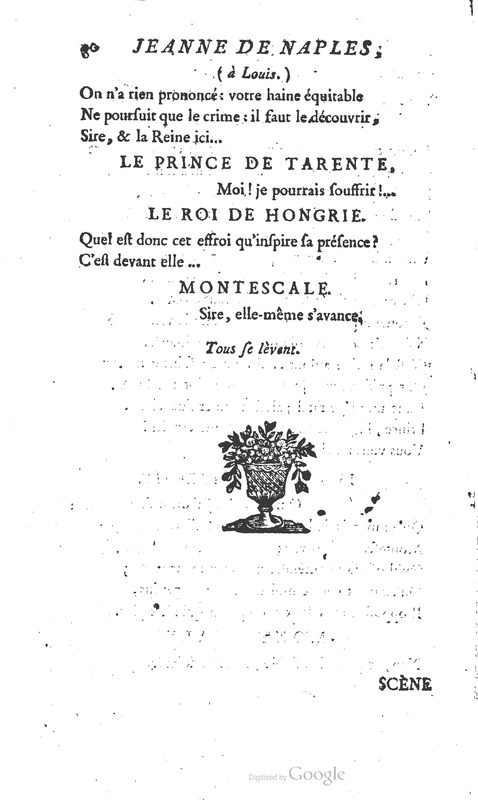 Jeanne de Naples, Tragédie en cinq actes et en vers Jeanne de Naples, Tragédie en cinq actes et en vers