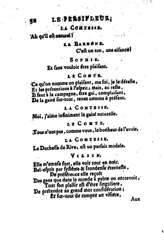 Persifleur (Le), comédie en trois actes et en vers… par M. de Sauvigny Persifleur (Le), comédie en trois actes et en vers… par M. de Sauvigny