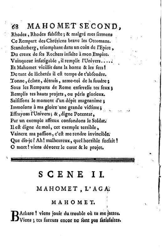 Mahomet second, tragédie, par M. de La Noue