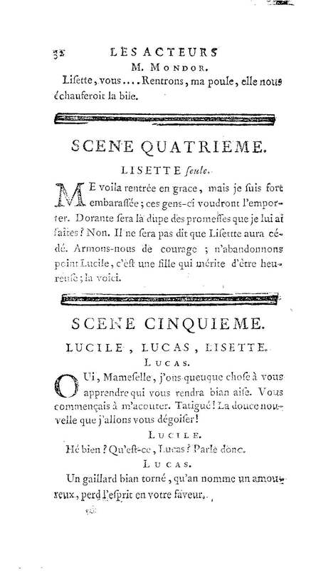Acteurs déplacés ou l'Amant comedien (Les). Comedie en un acte. Avec un prologue & un divertissement. Représentée pour la premiere fois par les Comédiens ordinaires du Roi, le 14 octobre 1735…