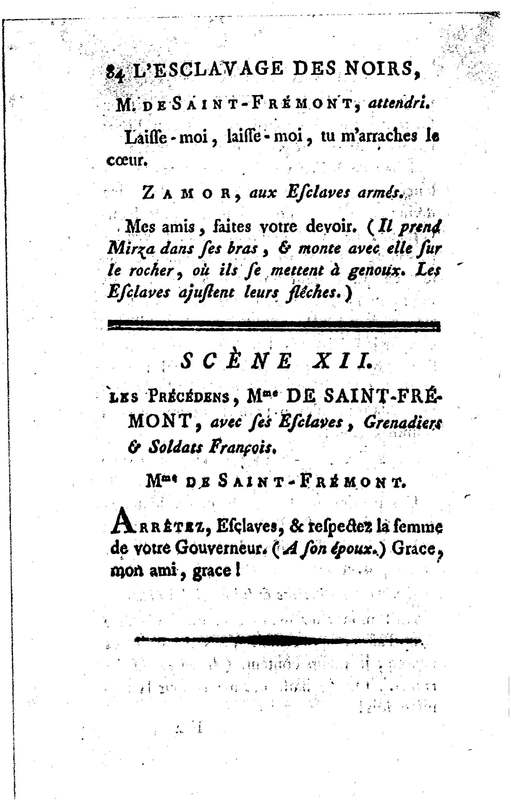 Esclavage des noirs, ou l'Heureux Naufrage (L'), drame en trois actes, en prose