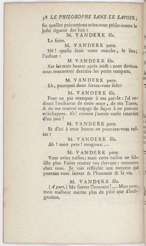 Philosophe sans le savoir (Le), comédie en prose et en cinq actes… par M. Sedaine. [Paris, les Comédiens français, 2 novembre 1765]
