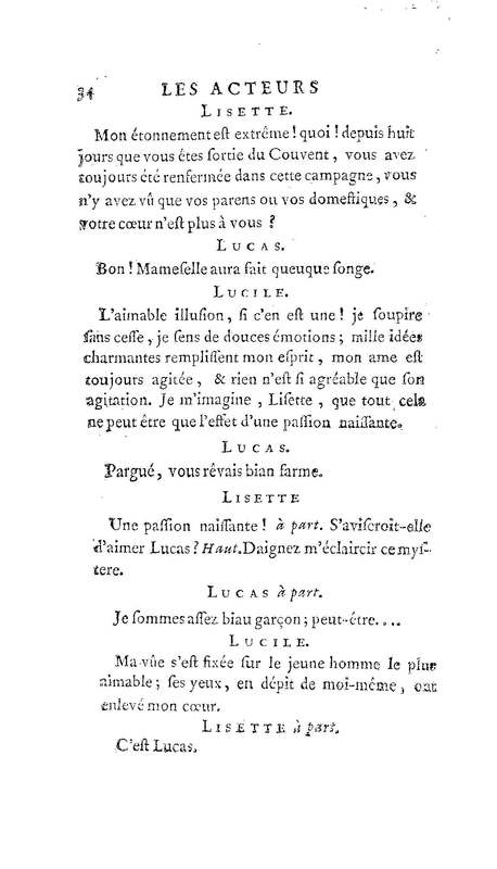 Acteurs déplacés ou l'Amant comedien (Les). Comedie en un acte. Avec un prologue & un divertissement. Représentée pour la premiere fois par les Comédiens ordinaires du Roi, le 14 octobre 1735…