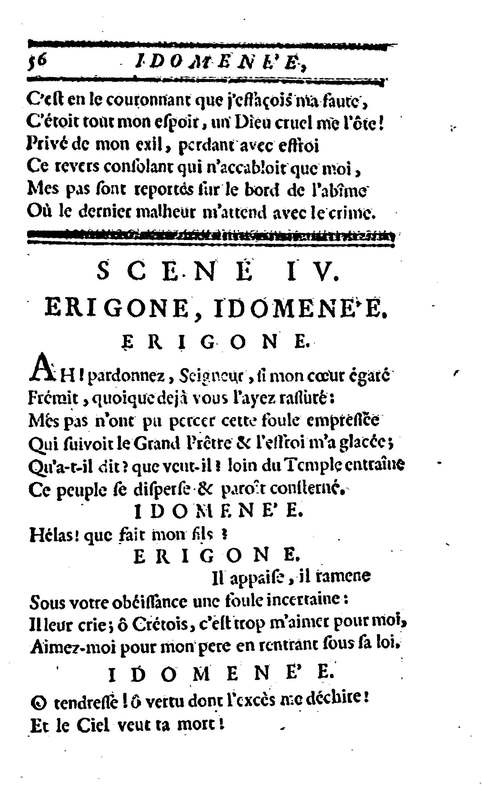 Idoménée, tragédie, par M. Le Mierre, représentée pour la première fois, par les Comédiens françois ordinaires du Roi, le lundi 13 février 1764