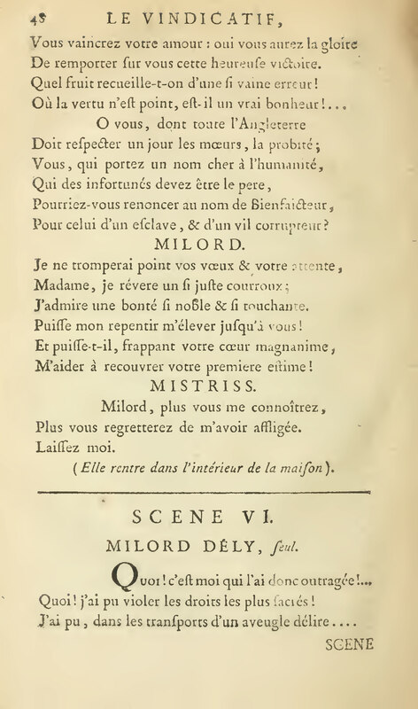 Vindicatif (Le), drame en cinq actes, et en vers libres Vindicatif (Le), drame en cinq actes, et en vers libres