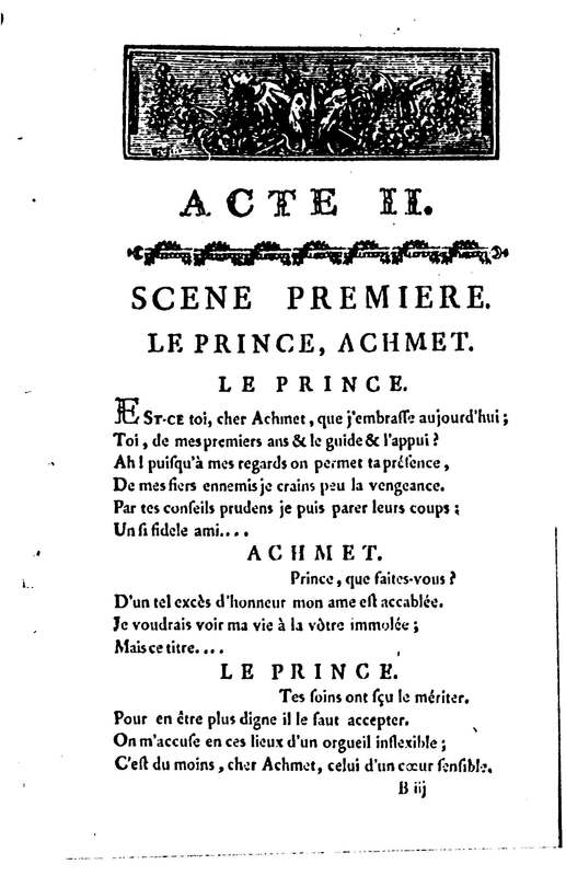Mustapha et Zéangir, tragédie en cinq actes et en vers, représentée sur le théâtre de Fontainebleau, devant Leurs Majestés, le 1er novembre 1776