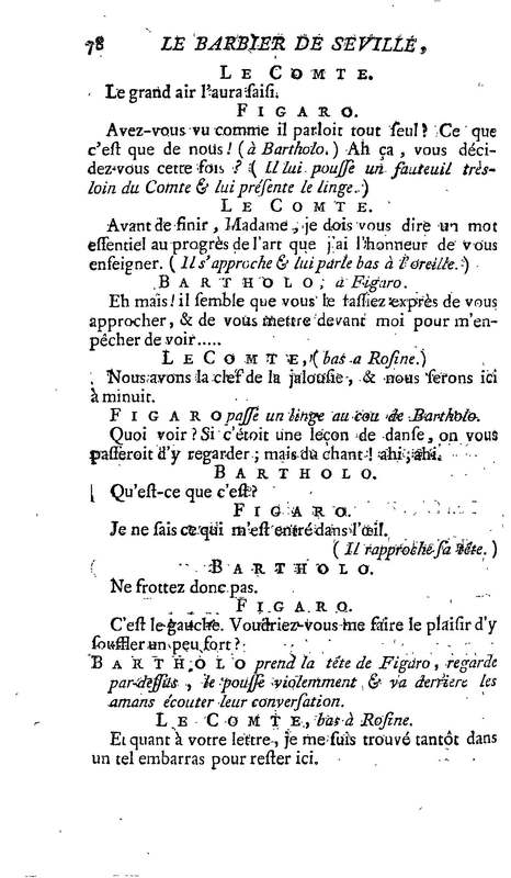 Barbier de Séville, ou la Précaution inutile (Le ), comédie en quatre actes, par M. de Beaumarchais, représentée sur le théâtre de la Comédie Française le 23 février 1775 (avec une Lettre modérée sur la chute et la critique du Barbier de Séville) Barbier de Séville, ou la Précaution inutile (Le ), comédie en quatre actes, par M. de Beaumarchais, représentée sur le théâtre de la Comédie Française le 23 février 1775 (avec une Lettre modérée sur la chute et la critique du Barbier de Séville)