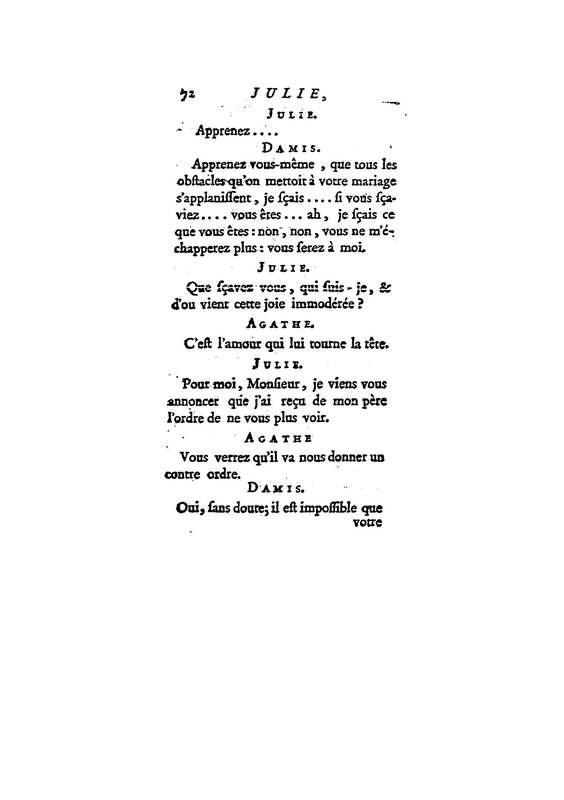 Julie, ou le Bon Père, comédie en trois actes et en prose / par M. D* N**, … Julie, ou le Bon Père, comédie en trois actes et en prose / par M. D* N**, …