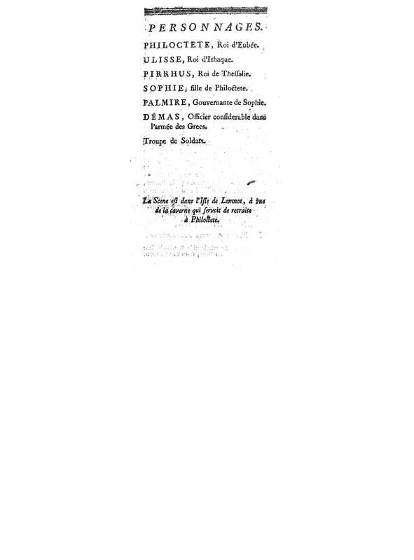 Philoctete, tragedie, par M. de Chateaubrun, de l'Académie françoise Philoctete, tragedie, par M. de Chateaubrun, de l'Académie françoise