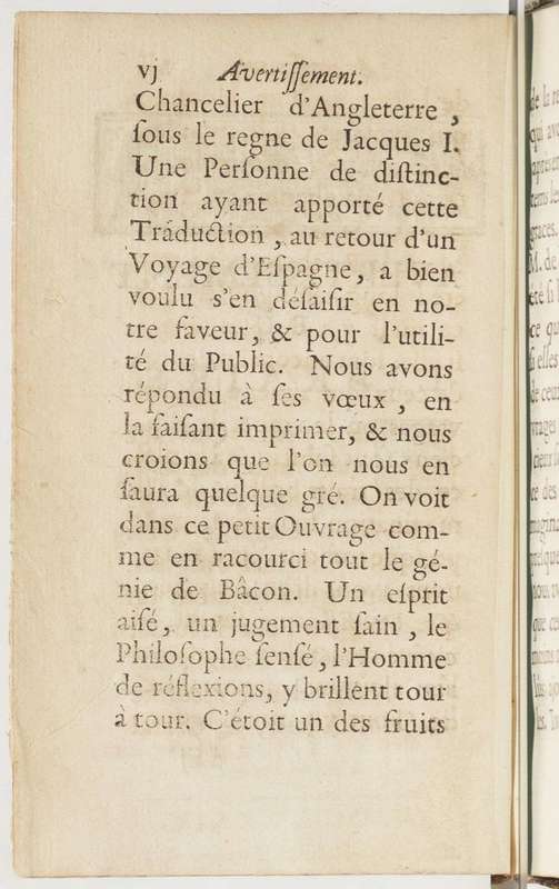 Essais du chevalier Bacon, chancelier d'Angleterre, sur divers sujets de politique, et de morale Essais du chevalier Bacon, chancelier d'Angleterre, sur divers sujets de politique, et de morale