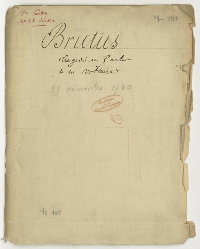 Brutus, tragédie en cinq actes et en vers Brutus, tragédie en cinq actes et en vers